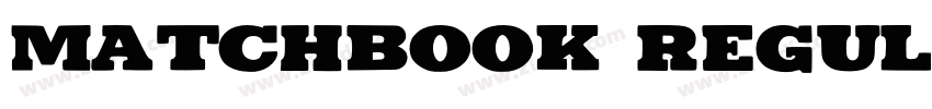 Matchbook Regular字体转换